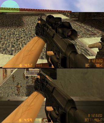 Default sg552 with and without scope (also for aug)